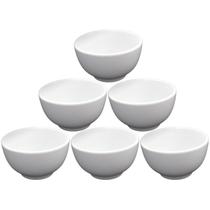 Kit 10 Tigela de Porcelana 500 ml Japonesa para Sopa Caldo e Sobremesas Cozinha Restaurante Buffet - Refratária Resistente