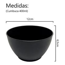 Kit 10 Tigela Pote Cumbuca Preto Festa
