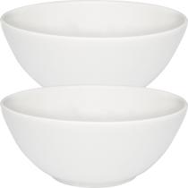 Kit 10 Tigela Sobremesa Pequena Color Bowl Branco De 600ml