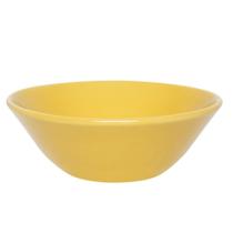 Kit 10 Tigelas Bowl Conic Amarelo Oxford Cerâmica 500Ml