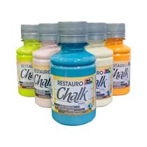 Kit 10 Tinta Restauro Chalk 100ml Cor a Escolher True Colors