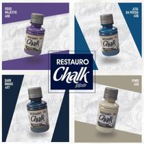 Kit 10 Tinta Restauro Chalk Intense 100ml Cor a Escolher True Colors