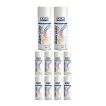 Kit 10 Tinta Spray Uso Geral Branco Fosco 350ml - Tekbond Kit 10 Tinta Spray Uso Geral Branco Fosco 350ml - Tekbond