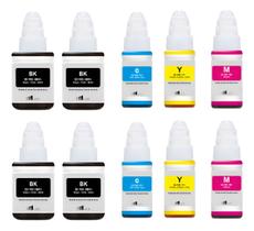 Kit 10 Tintas Para Canon G190 G3110 G4100 G3100 G1100 G2100 Kit 10 Tintas Para Canon G190 G3110 G4100 G3100 G1100 G2100