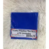 Kit 10 Toalha De Mesa Lisa Plástica 70x70cm Para Aniversário Festa Casamento