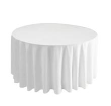 Kit 10 Toalha De Mesa Redonda Microfibra Branca 4 Lugares