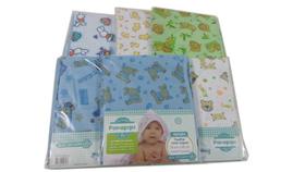 Kit 10 Toalha Felpuda Com Capuz Bebê para menino