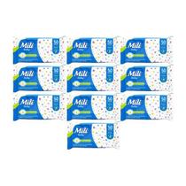 Kit 10 Toalha Umedecida Mili Baby De 50 Unidades- Mili