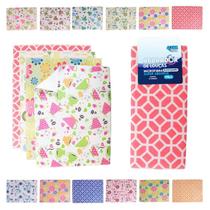 Kit 10 Toalhas Aparador Louça Microfibra Estampada 40cmx30cm