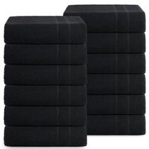 Kit 10 Toalhas Banho Preta Pet Shop Clínica Salão Hospital Barbearia