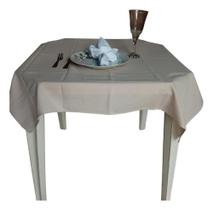 Kit 10 Toalhas De Mesa 1.0 X 1.0 Oxford Festas Buf Bege