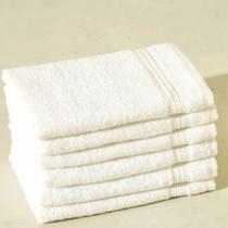 Kit 10 Toalhas de Rosto 130g Hotel Salão Profissional 350g/m²