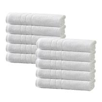 Kit 10 Toalhas de Rosto Hotel Profissional Teka Roma 440g