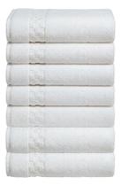 Kit 10 Toalhas De Rosto Salão Academia Hotel 45x70cm 400g/m² Branco