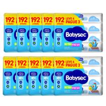 Kit 10 Toalhas Umedecida Babysec Galinha Pintadinha Com 192 Unidades