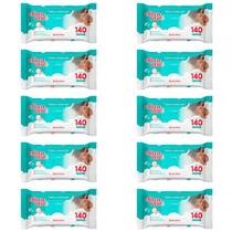 Kit 10 Toalhas Umedecidas Meu Nenê com 140 Unidades
