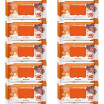Kit 10 Toalhas Umedecidas Meu Nenê Plus com 140 Unidades