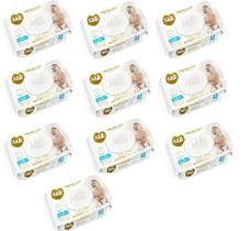 Kit 10 Toalhinha Umedecida Com Tampa Love&Care 48 Un - Mili