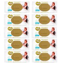 Kit 10 Toalhinha Umedecida Com Tampa Love&Care 50 Un - Mili