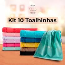 Kit 10 Toalhinhas Para Bordar Lembrancinha ou Academia Cores Lindas