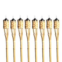 Kit 10 Tocha Bambu 100cm Lamparina Festa Tematica Decoração