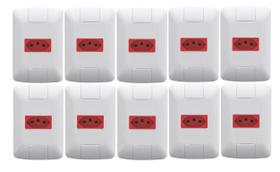 Kit 10 Tomada 20A Vermelha Aria - Tramontina