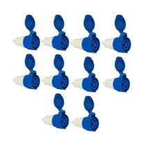 Kit 10 Tomada Acoplamento 3p+t 16a Azul 9h 220/250v OMG 4059 Kit 10 Tomada Acoplamento 3p+t 16a Azul 9h 220/250v OMG 4059
