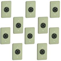 Kit 10 Tomada Embutir Para Telefone Tipo Telebrás Pial 5103