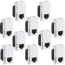 Kit 10 Tomada Rj45 Branca Cat5e Lcs2 Zeffia 680158 Legrand Kit 10 Tomada Rj45 Branca Cat5e Lcs2 Zeffia 680158 Legrand
