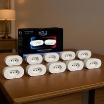 Kit 10 Tomadas Inteligente Smart Wi-fi 10A 110v/220v Bivolt Branco Cod: 291990608-10 Neo Avant Kit 10 Tomadas Inteligente Smart Wi-fi 10A 110v/220v Bivolt Branco Cod: 291990608-10 Neo Avant
