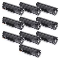 Kit 10 Toner CE285A Para P1102w M1132 Compatível M1210 Ce285a cb435a cb436a 85a