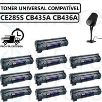 Kit 10 Toner Compatível Para Impressora P1102w M1132 M1210 P1005 cb435a cb436a Ce285a Universal P1006 M1120 M1130 M1212