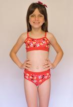 Kit 10 Top e Calcinha Conjunto Juvenil Lingerie Estampado Revenda Moda Infantil - AQN SPORT