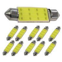 Kit 10 Torpedo 41MM LED Super Branca C5W 6000K Chip Carro Kit 10 Torpedo 41MM LED Super Branca C5W 6000K Chip Carro