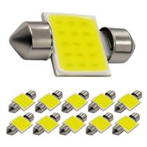 Kit 10 Torpedos 31MM LED Super Branca C5W 6000K Chip Carro Kit 10 Torpedos 31MM LED Super Branca C5W 6000K Chip Carro