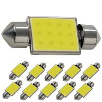 Kit 10 Torpedos 39MM LED Super Branca C5W 6000K Chip Carro