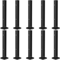 Kit 10 Torre Guarda Corpo Pinça Para Vidro 40cm Preto FS Kit 10 Torre Guarda Corpo Pinça Para Vidro 40cm Preto FS