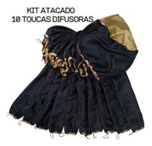 Kit 10 Touca Difusora De Cetim Anti Frizz Cacheadas Atacado