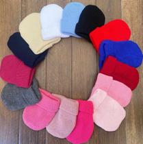 Kit 10 Touca Lã Gorro Capuz Infantil Quentinha 4 Fios Diversas Cores Menino Inverno Frio Kids