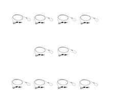 Kit 10 trava segurança notebook cadeado 2 chaves cabo aço