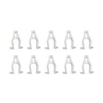 Kit 10 Travas Presilha P/ Fixar Rabeta TITAN/FAN 150160 Ano 2014 a 2024 / POP 110i Ano 2016 a 2024 Branco Garganta Jacaré
