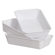 Kit 10 Travessa Retangular Linha Branca Festas 180 x 270mm Kit 10 Travessa Retangular Linha Branca Festas 180 x 270mm