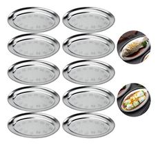 Kit 10 Travessas Bandejas Inox Oval Arroz Batata Restaurante 22cm Kit 10 Travessas Bandejas Inox Oval Arroz Batata Restaurante 22cm