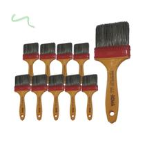 Kit 10 Trincha Pincel 317 Gold Gris 3 Polegadas - Roma Kit 10 Trincha Pincel 317 Gold Gris 3 Polegadas - Roma