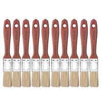 Kit 10 Trincha Pincel Verniz E Stain Atlas 3/4 Polegada 396