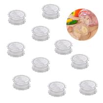 Kit 10 Triturador Moedor Alho Acrílico Espremedor S/ Cheiro Transparente