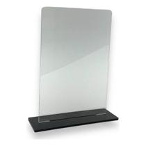 Kit 10 Troféu Acrilico Cristal 2mm 10x15cm C/base Preta