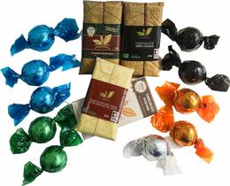 Kit 10 trufas 14g cada e 4 chocolates intenso 20g cada - Cacauway