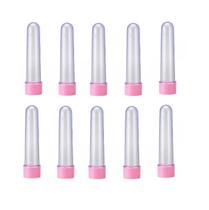 Kit 10 Tubete 12Cm Rosa Claro Acrílico Para Personalizar