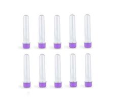 Kit 10 Tubete Lilás 12cm Acrílico P/ Personalizar Festa